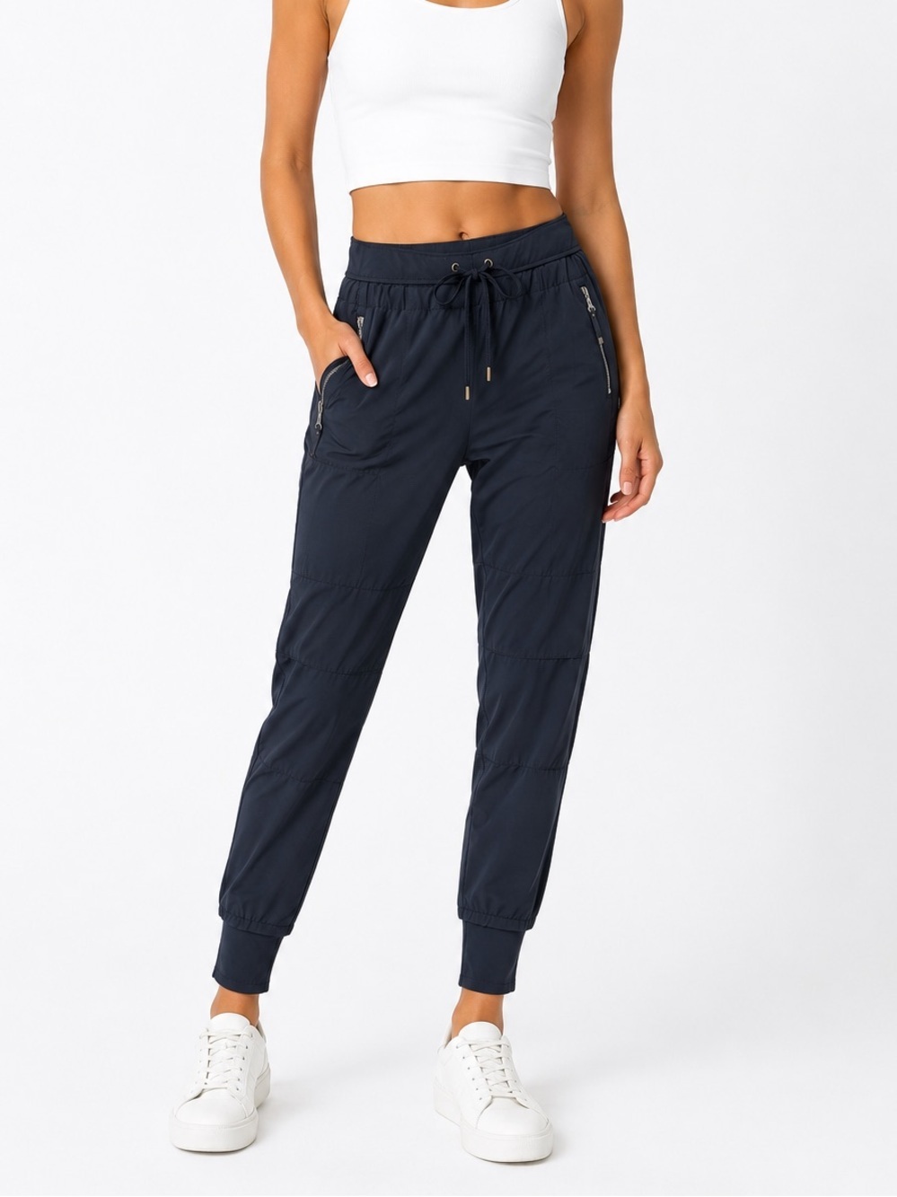 Raffaello Rossi Candy Jogger Pants Stretch Zip Pocket Travel Pants 34